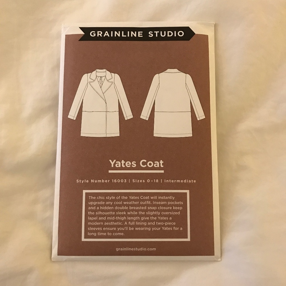 Grainline Studios Yates Coat Pattern